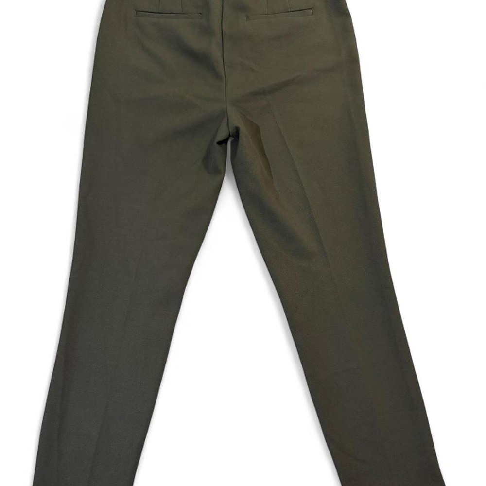WHBM Olive Green Slim Ankle Pants Womens 2 Textured Business Casual Trousers - Picture 3 of 7